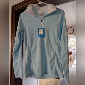 NWT - Columbia - Women's Light Blue Glacial IV Quarter-Zip